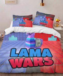 Alternative view of Housse De Couette Red vs Blue Lama Wars Parure de lit Ensemble De Literie