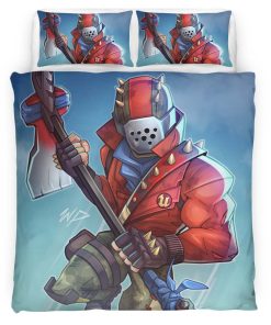Housse De Couette Rust Lord Fortnite Passe de Combat Saison 3 Parure de lit Ensemble De Literie