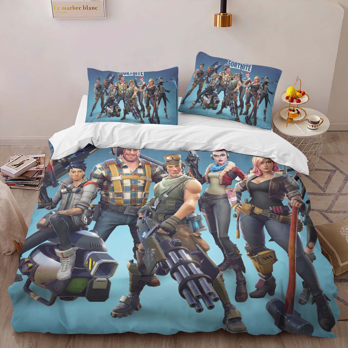 Housse De Couette Sauvez le Monde – Héros Fortnite Parure de lit Ensemble De Literie – Image 2