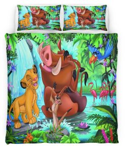 Housse De Couette Simba et ses amis 2 Parure de lit Ensemble De Literie