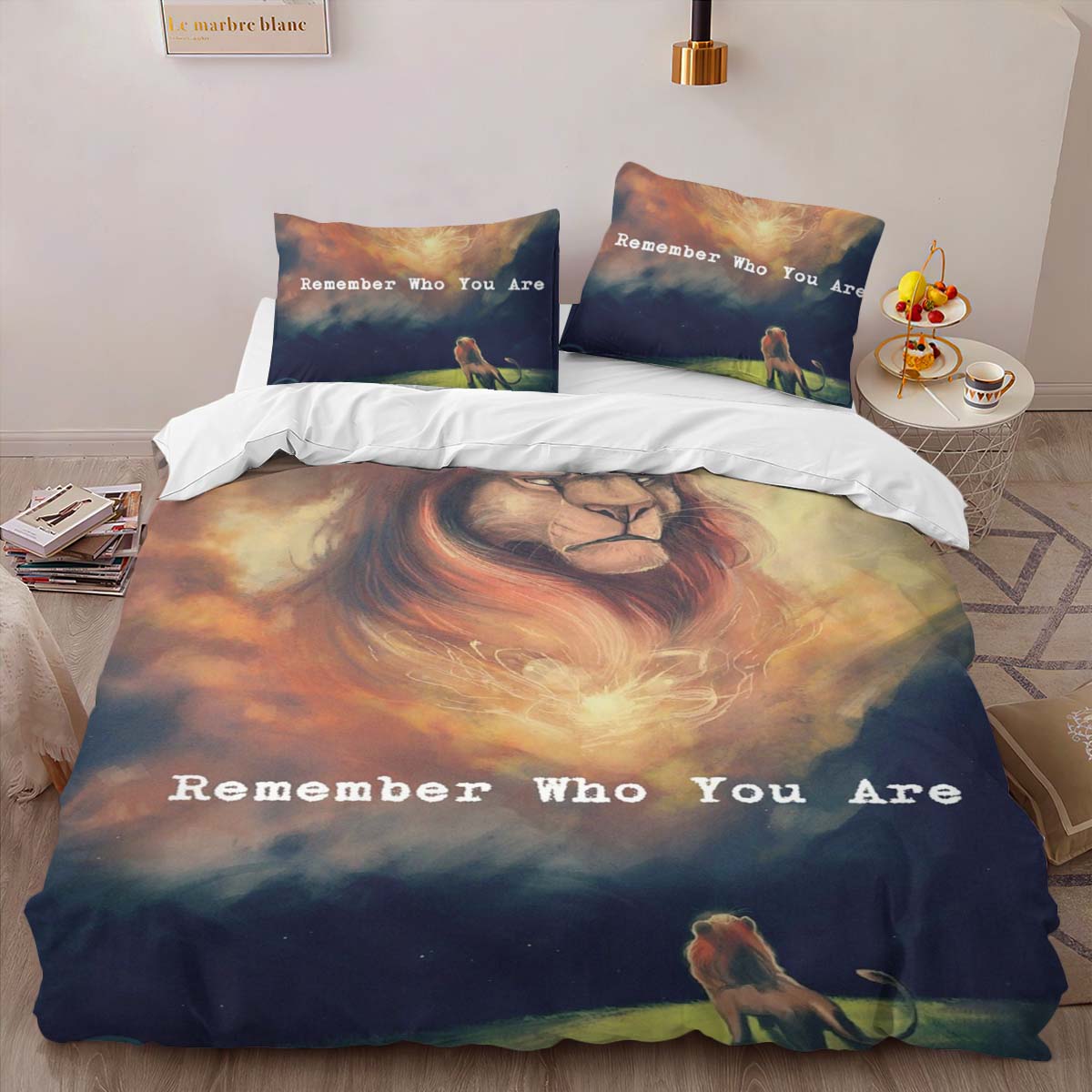Housse De Couette Simba et Mufasa – Le Roi Lion 02 Parure de lit Ensemble De Literie – Image 2