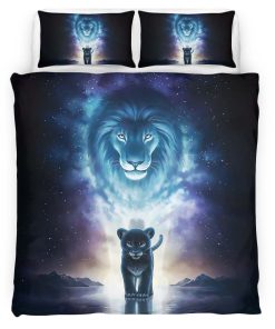 Housse De Couette Simba et Mufasa – Le Roi Lion 04 Parure de lit Ensemble De Literie