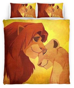 Housse De Couette Simba et Mufasa – Le Roi Lion Parure de lit Ensemble De Literie