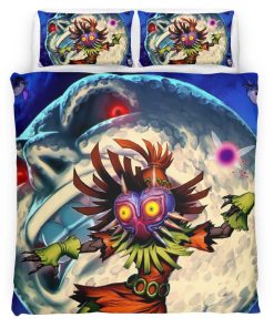 Housse De Couette Skull Kid Masque de Majora – The Legend of Zelda Parure de lit Ensemble De Literie