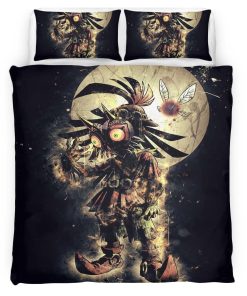 Housse De Couette Skull Kid Masque de Majora – The Legend of Zelda Personnage 6 Parure de lit Ensemble De Literie