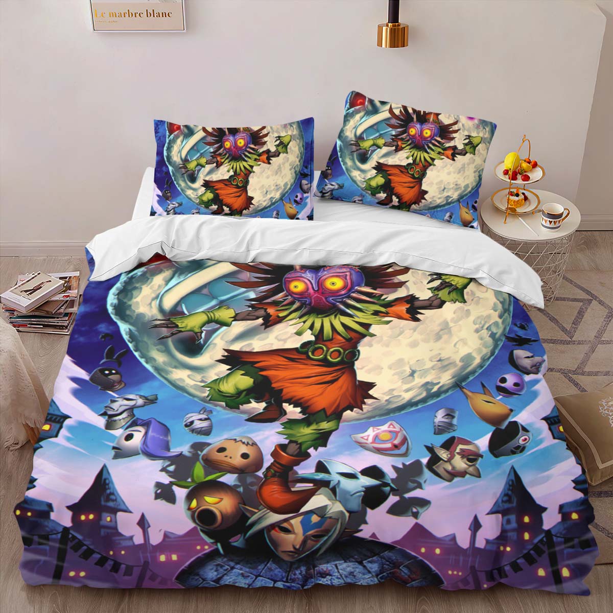 Housse De Couette Skull Kid The Legend of Zelda Parure de lit Ensemble De Literie – Image 2