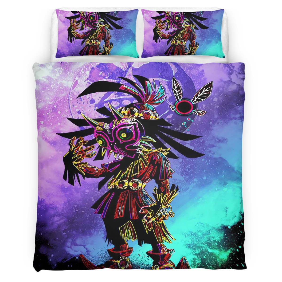 Housse De Couette Skull Kid The Legend of Zelda 3 Parure de lit Ensemble De Literie