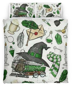 Housse De Couette Serpentard Harry Potter 3 Parure de lit Ensemble De Literie