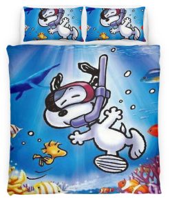 Housse De Couette Snoopy Beagle des profondeurs Parure de lit Ensemble De Literie