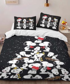 Alternative view of Housse De Couette Snoopy Sapin de Noël Parure de lit Ensemble De Literie