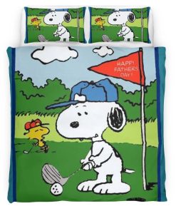 Housse De Couette Snoopy Golf Parure de lit Ensemble De Literie
