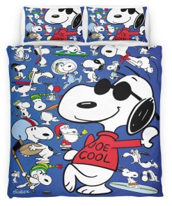 Housse De Couette Snoopy Joe Cool Parure de lit Ensemble De Literie