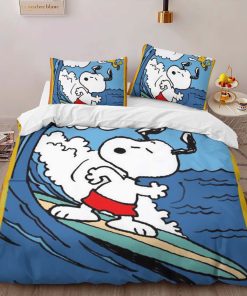 Alternative view of Housse De Couette Snoopy Surf Parure de lit Ensemble De Literie