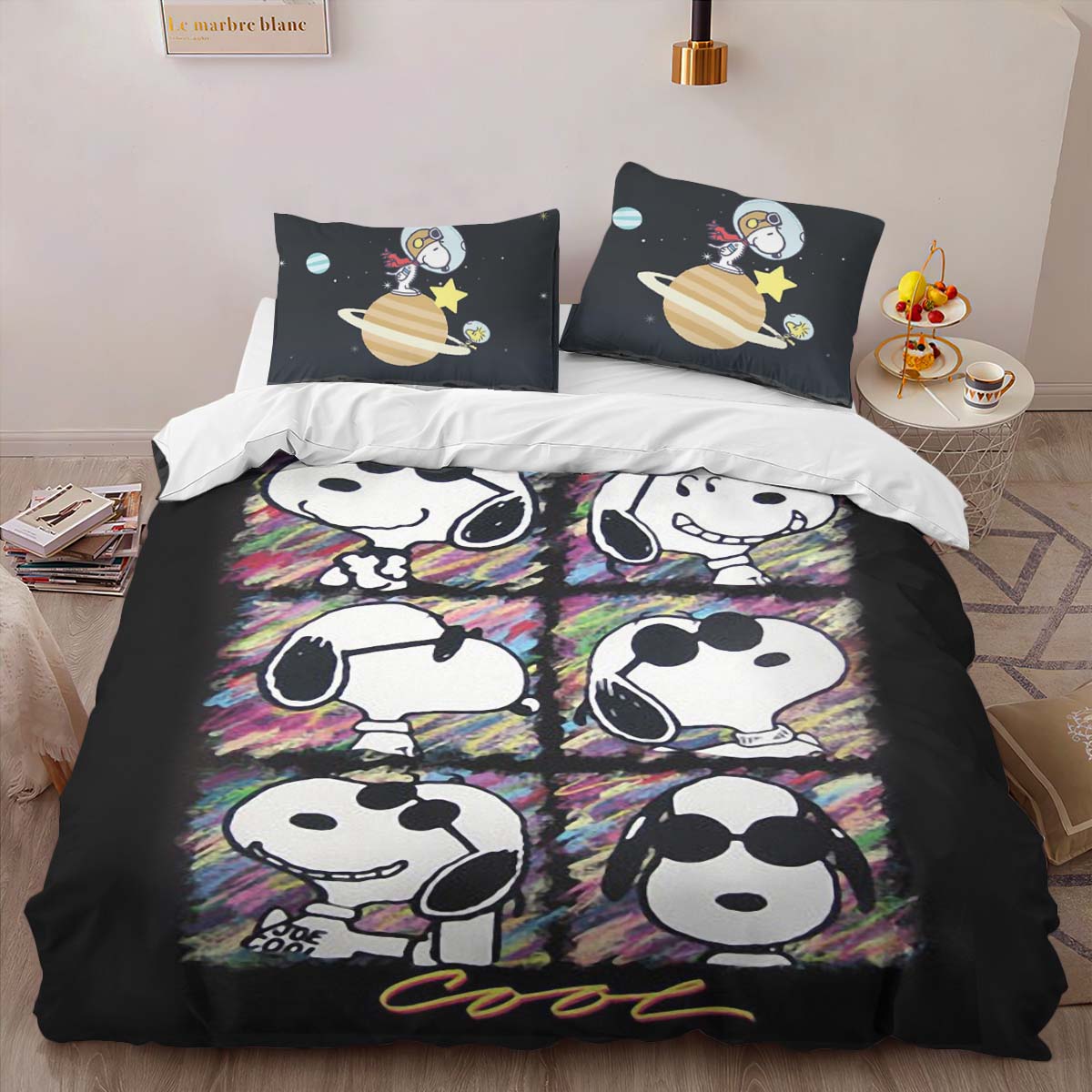 Housse De Couette Snoopy Totally Cool Parure de lit Ensemble De Literie – Image 2