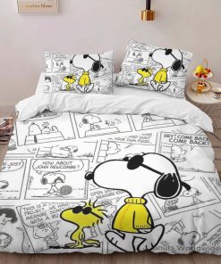 Alternative view of Housse De Couette Snoopy et Woodstock 3 Parure de lit Ensemble De Literie