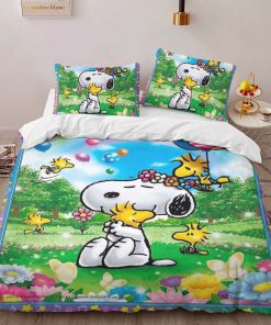 Alternative view of Housse De Couette Snoopy et Woodstock 7 Parure de lit Ensemble De Literie