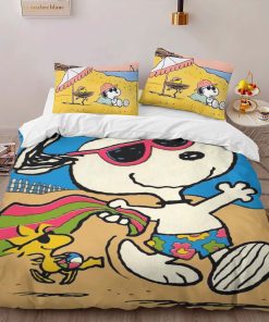 Alternative view of Housse De Couette Snoopy et Woodstock Fun d’été Parure de lit Ensemble De Literie