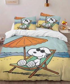 Alternative view of Housse De Couette Snoopy en été Parure de lit Ensemble De Literie