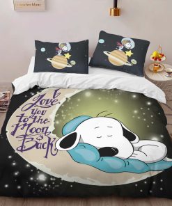 Alternative view of Housse De Couette Snoopy vers la lune 4 Parure de lit Ensemble De Literie