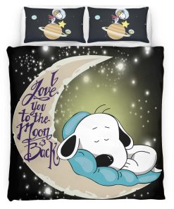 Housse De Couette Snoopy vers la lune 4 Parure de lit Ensemble De Literie