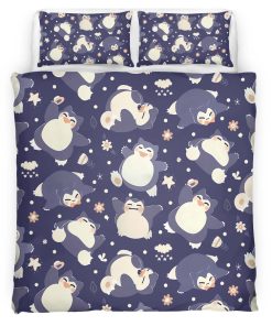 Housse De Couette Ronflex Pokémon 3 Parure de lit Ensemble De Literie
