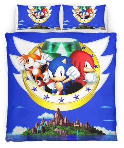 Housse De Couette Sonic The Hedgehog 10 Parure de lit Ensemble De Literie