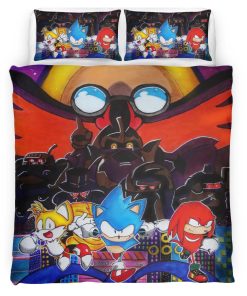 Housse De Couette Sonic The Hedgehog 11 Parure de lit Ensemble De Literie