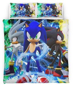 Housse De Couette Sonic The Hedgehog 12 Parure de lit Ensemble De Literie