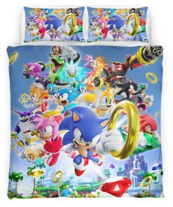 Housse De Couette Sonic the Hedgehog 18 Parure de lit Ensemble De Literie