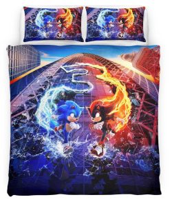 Housse De Couette Sonic the Hedgehog 29 Parure de lit Ensemble De Literie