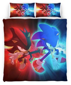 Housse De Couette Sonic the Hedgehog 30 Parure de lit Ensemble De Literie