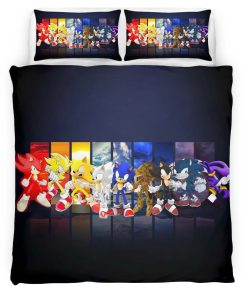 Housse De Couette Sonic the Hedgehog 32 Parure de lit Ensemble De Literie