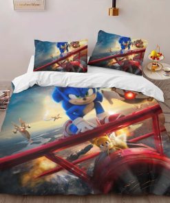 Alternative view of Housse De Couette Sonic the Hedgehog 38 Parure de lit Ensemble De Literie