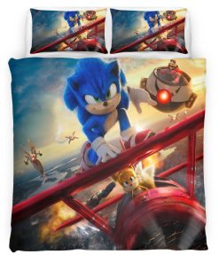 Housse De Couette Sonic the Hedgehog 38 Parure de lit Ensemble De Literie