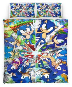 Housse De Couette Sonic the Hedgehog 4 Parure de lit Ensemble De Literie