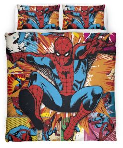 Housse De Couette Spider-Man Comic Parure de lit Ensemble De Literie