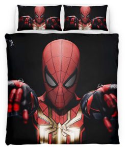 Housse De Couette Spider-Man Fond Sombre Parure de lit Ensemble De Literie