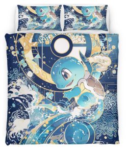 Housse De Couette Carapuce Pokémon 2 Parure de lit Ensemble De Literie