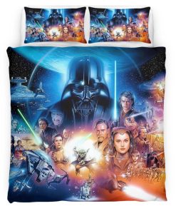Housse De Couette Star Wars – Tous les Personnages 1002 Parure de lit Ensemble De Literie