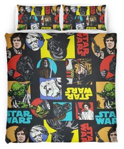 Housse De Couette Star Wars – Tous les Personnages 1006 Parure de lit Ensemble De Literie