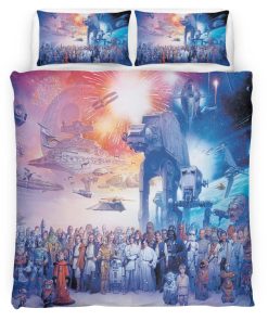 Housse De Couette Star Wars L’Attaque des Clones Parure de lit Ensemble De Literie