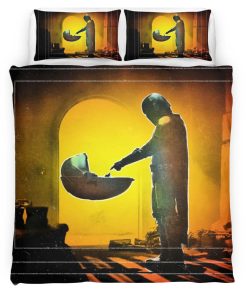 Housse De Couette Star Wars Baby Yoda – The Mandalorian Parure de lit Ensemble De Literie