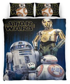 Housse De Couette Star Wars Droïdes Parure de lit Ensemble De Literie