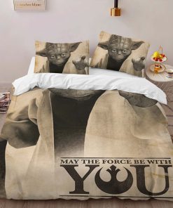 Alternative view of Housse De Couette Star Wars Yoda « Que la Force soit avec toi » Parure de lit Ensemble De Literie