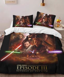 Alternative view of Housse De Couette Star Wars « Tu étais l’Élu » Épisode III Parure de lit Ensemble De Literie