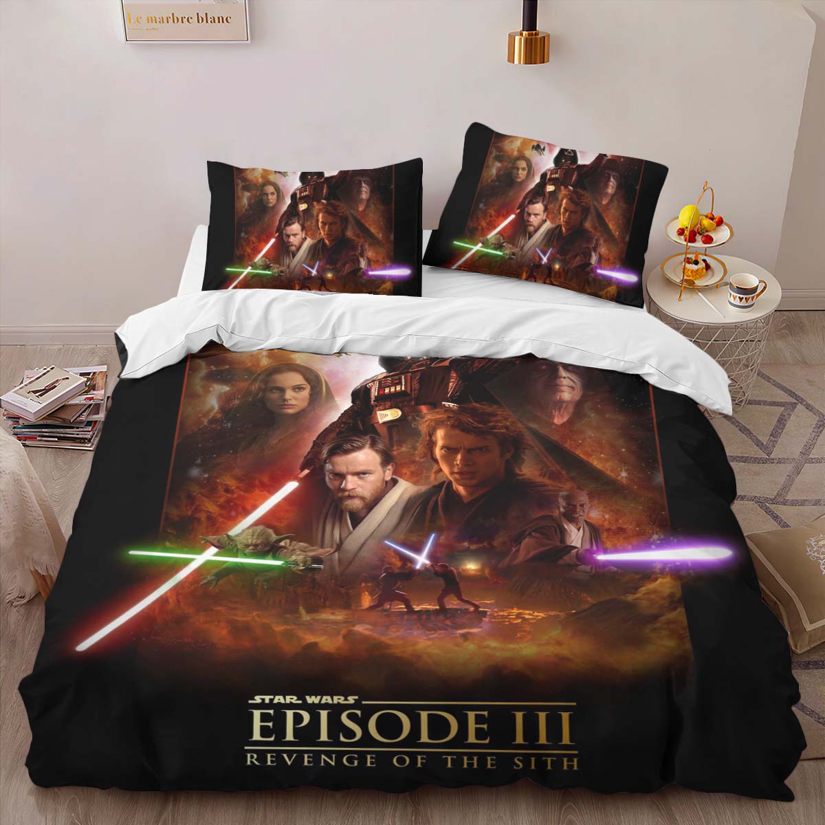Housse De Couette Star Wars « Tu étais l’Élu » Épisode III Parure de lit Ensemble De Literie – Image 2