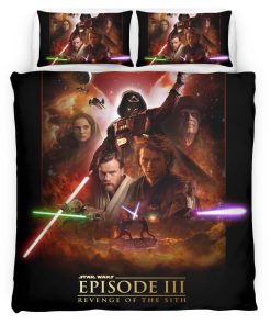 Housse De Couette Star Wars « Tu étais l’Élu » Épisode III Parure de lit Ensemble De Literie