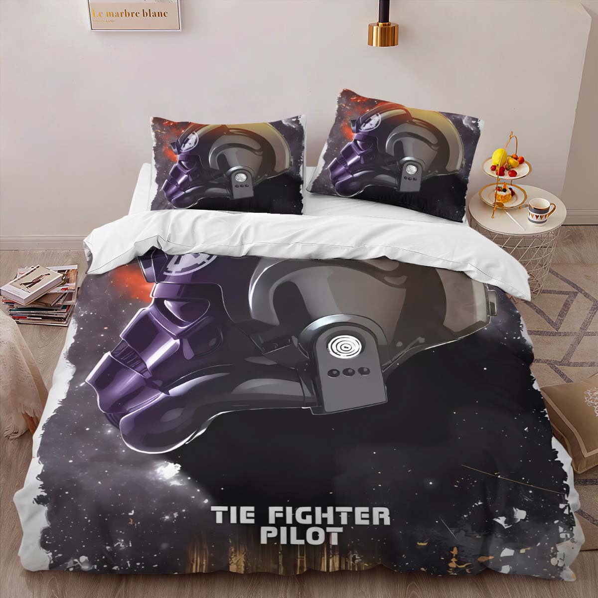 Housse De Couette Star Wars Pilote de TIE Fighter Parure de lit Ensemble De Literie – Image 2