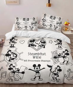 Alternative view of Housse De Couette Mickey Mouse Steamboat Willie Parure de lit Ensemble De Literie