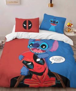 Alternative view of Housse De Couette Stitch et Deadpool Parure de lit Ensemble De Literie
